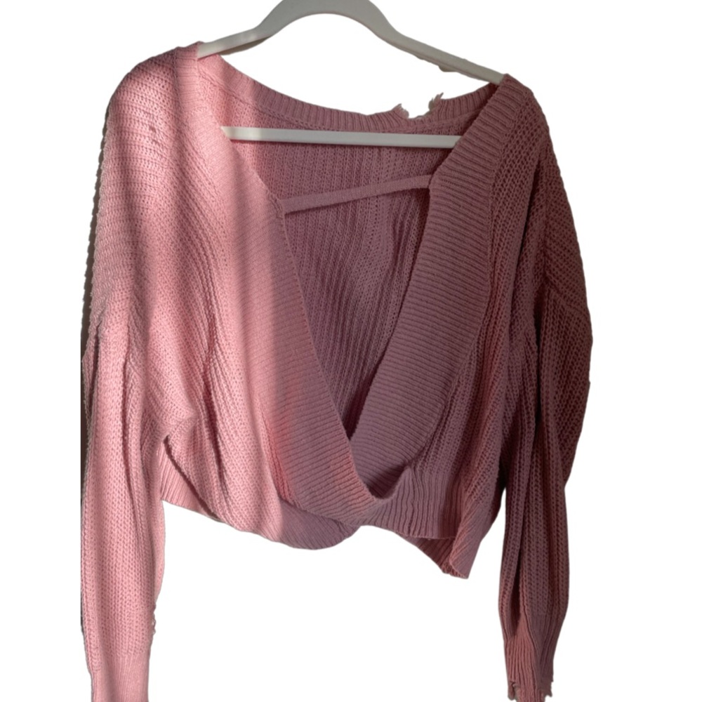 SHEIN Pink off the shoulder sweater - Picture 2 of 2
